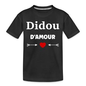 Didou d'amour - T-shirt bio Premium Enfant - noir - Devant