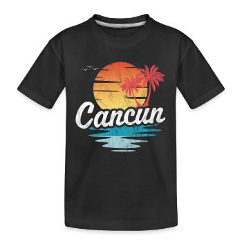 Cancun - Kinder Premium Bio T-Shirt - Schwarz - Vorne