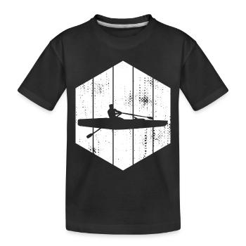 Skulls Rowing - Kids' Premium Organic T-Shirt - black - Front
