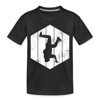 Dessin de breakdancer - T-shirt bio Premium Enfant - noir - Devant