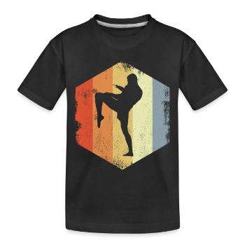 Vintage Kickboxer - T-shirt bio Premium Enfant - noir - Devant