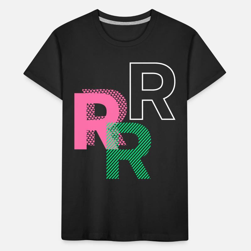 Buchstabe R Kinder Premium Bio T-Shirt
