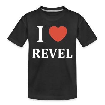 i love revel - T-shirt bio Premium Enfant - noir - Devant