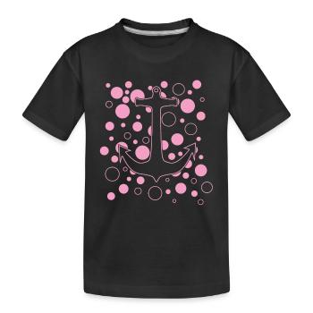 Anker - Kinder Premium Bio T-Shirt - Schwarz - Vorne