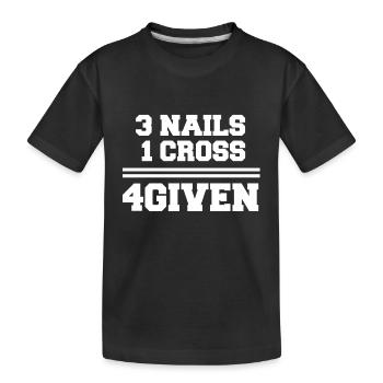 4given 1B - Kinder Premium Bio T-Shirt - Schwarz - Vorne