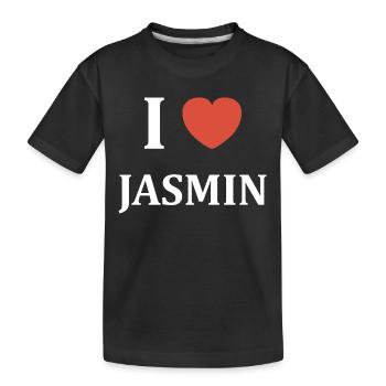 i love Jasmin - T-shirt bio Premium Enfant - noir - Devant