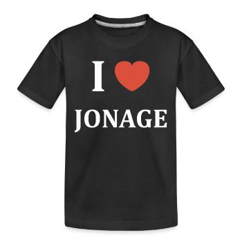 i love Jonage - T-shirt bio Premium Enfant - noir - Devant