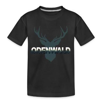 Odenwald neutral - Kinder Premium Bio T-Shirt - Schwarz - Vorne