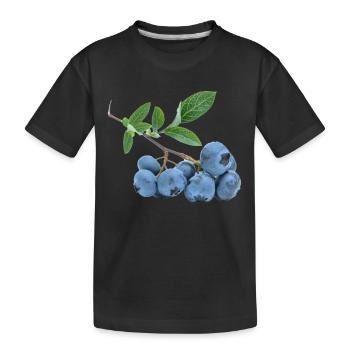 veggie Veggie bleuets bleuets bleuets fru - T-shirt bio Premium Enfant - noir - Devant