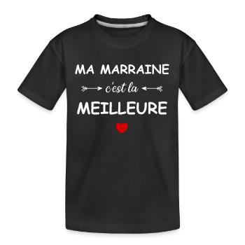 Ma marraine c'est la meilleure - T-shirt bio Premium Enfant - noir - Devant