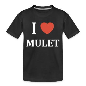 i love mulet - T-shirt bio Premium Enfant - noir - Devant