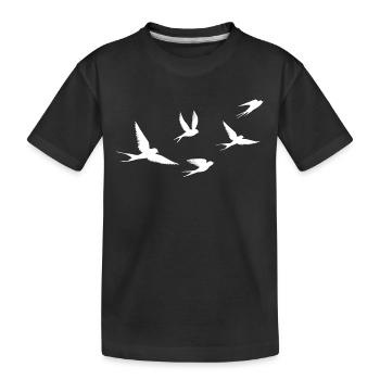 Birds | Oiseau - T-shirt bio Premium Enfant - noir - Devant