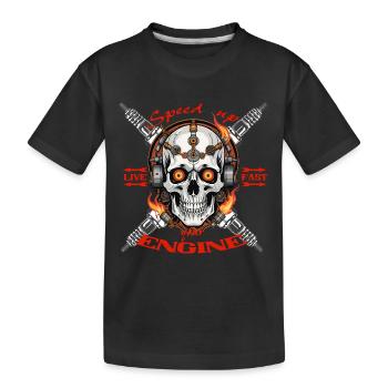 accélérer - T-shirt bio Premium Enfant - noir - Devant