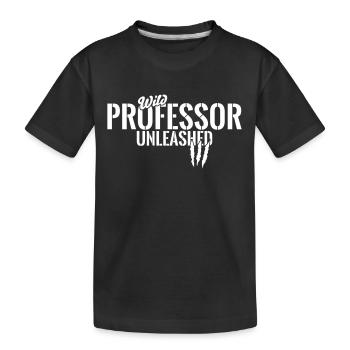 Wilder Professor unleashed - Kids' Premium Organic T-Shirt - black - Front