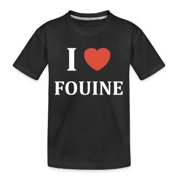 i love fouine - T-shirt bio Premium Enfant - noir - Devant