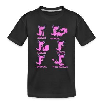 Axolotl - T-shirt bio Premium Enfant - noir - Devant