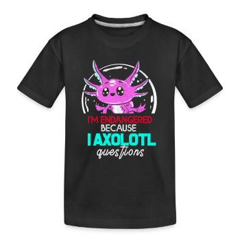Axolotl - T-shirt bio Premium Enfant - noir - Devant