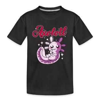 Axolotl - T-shirt bio Premium Enfant - noir - Devant