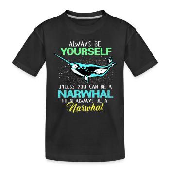Narval - T-shirt bio Premium Enfant - noir - Devant