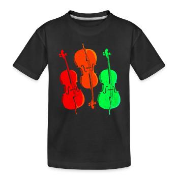 Cello - Kinder Premium Bio T-Shirt - Schwarz - Vorne