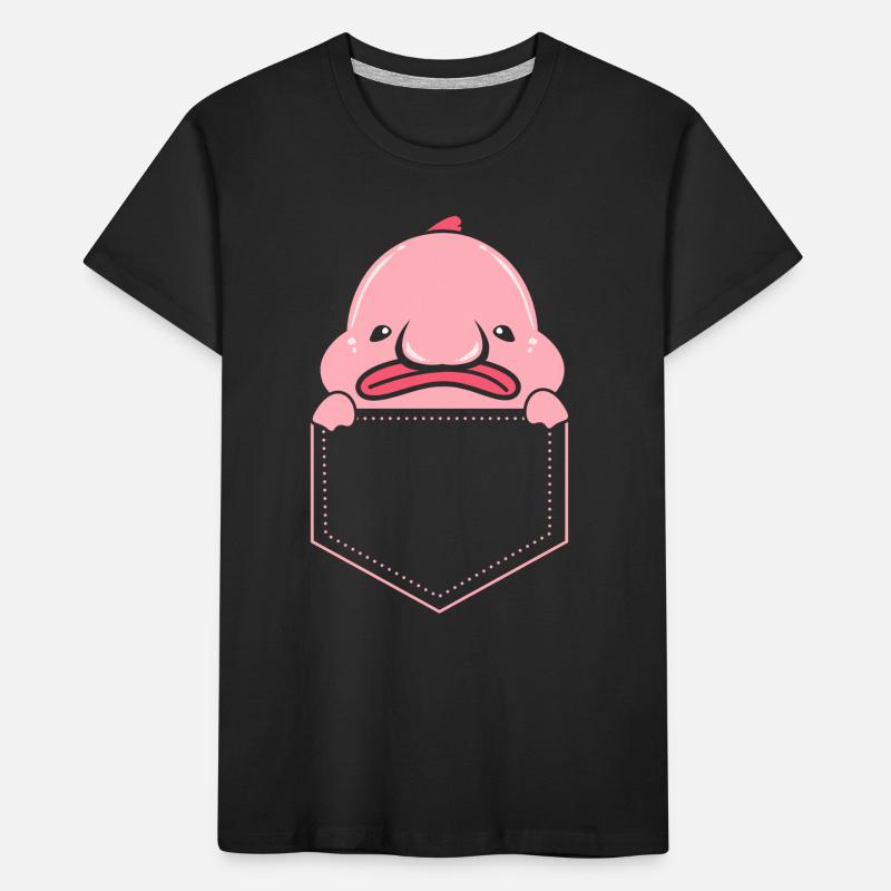 Blobfish Deep Sea Grumpy Introverted Gift Kids' Premium Organic T-Shirt