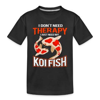 Koi - Kinder Premium Bio T-Shirt - Schwarz - Vorne
