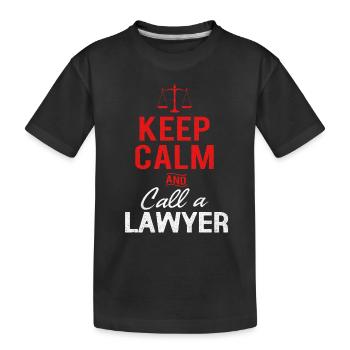 Avocat avocat juge - T-shirt bio Premium Enfant - noir - Devant