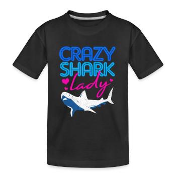 Hai - Kinder Premium Bio T-Shirt - Schwarz - Vorne
