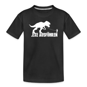 Exe Run Anniversaire de cadeau d'administration informatique - T-shirt bio Premium Enfant - noir - Devant