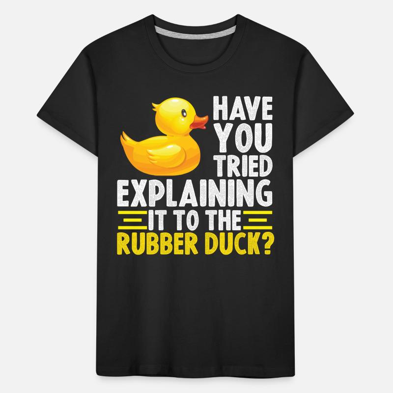 Debug Ente Debugging Rubber Duck Kinder Premium Bio T-Shirt