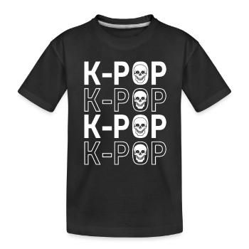 K-Pop Kpop - Kinder Premium Bio T-Shirt - Schwarz - Vorne