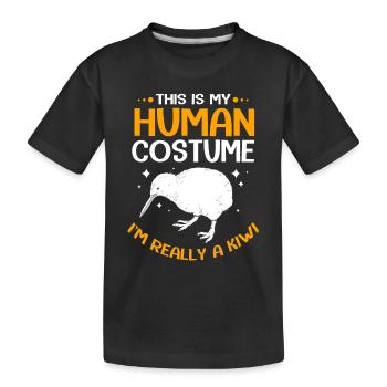 kiwi-oiseau kiwi - T-shirt bio Premium Enfant - noir - Devant
