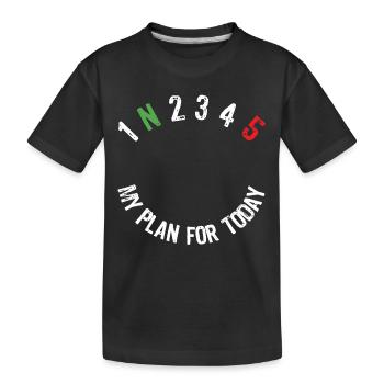 Motif de moto pour motards avec slogan - T-shirt bio Premium Enfant - noir - Devant