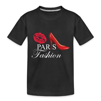 Paris Mode Kussmund France - T-shirt bio Premium Enfant - noir - Devant