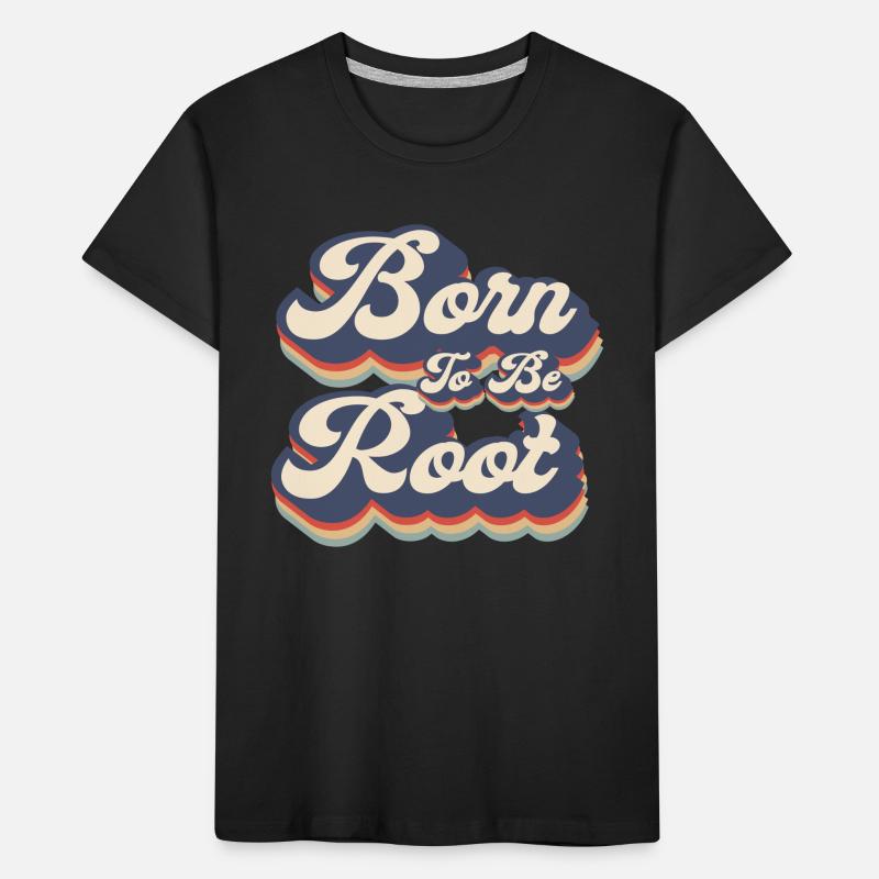 Linux Retro Born To Be Root for Nerds Kids' Premium Organic T-Shirt