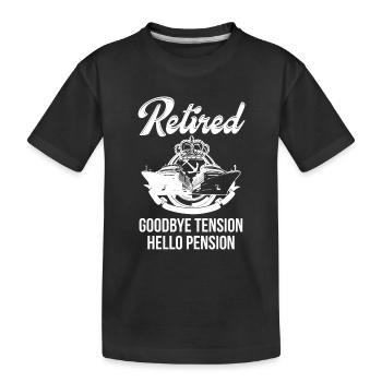 Pension de capitaine de retraite ne fonctionne pas - T-shirt bio Premium Enfant - noir - Devant
