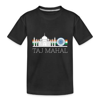Taj Mahal Tourist Asie Inde - T-shirt bio Premium Enfant - noir - Devant