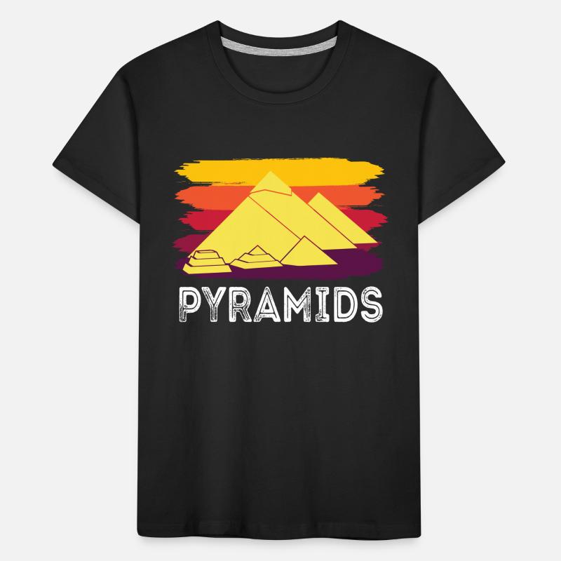 Pyramide de Gizeh Egypte Sphinx Anubis T-shirt bio Premium Enfant