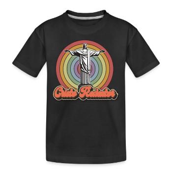 Cristo Redentor Brésil Río de janeiro - T-shirt bio Premium Enfant - noir - Devant