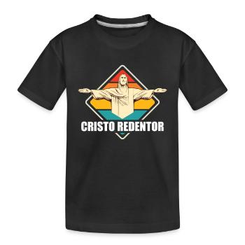 Cristo Redentor Christ the Redeemer Statue Rio Brazil - Kids' Premium Organic T-Shirt - black - Front