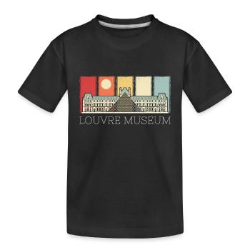 Musée du Louvre Paris France Art - T-shirt bio Premium Enfant - noir - Devant