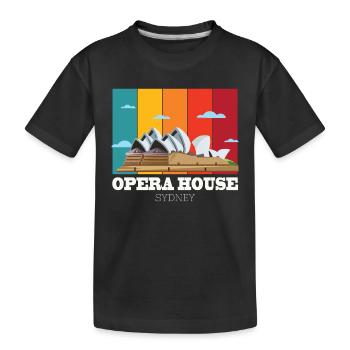 Concert de l’Opéra symphonique de Sydney en Australie - T-shirt bio Premium Enfant - noir - Devant
