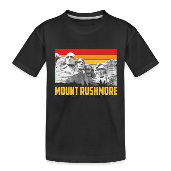 Mount Rushmore Dakota du Sud Lincoln Memorial - T-shirt bio Premium Enfant - noir - Devant