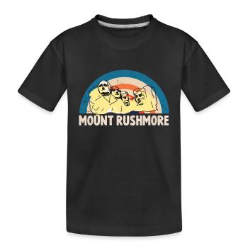 Mount Rushmore Président du Dakota du Sud États-Unis - T-shirt bio Premium Enfant - noir - Devant
