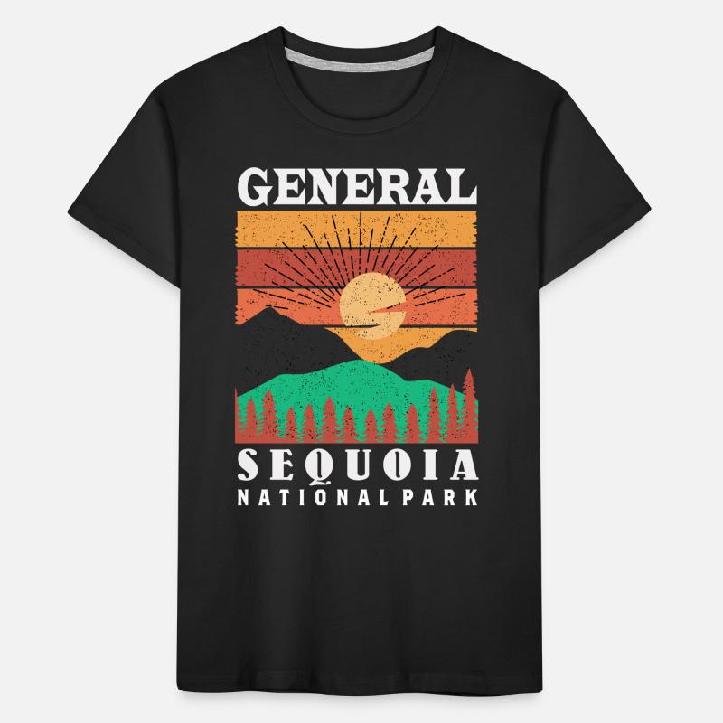 Parc national de Sequoia Sequoias General Nevada So T-shirt bio Premium Enfant