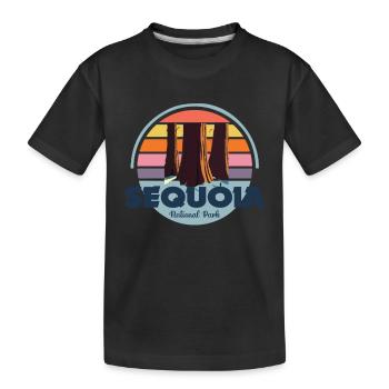 Sequoias National Park Souvenir Sequoia Nevada - T-shirt bio Premium Enfant - noir - Devant