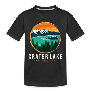 Crater Lake Souvenir National Park Randonnée dans le N - T-shirt bio Premium Enfant - noir - Devant
