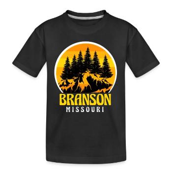 Branson Missouri Grande Roue Voyage Camping Randonnée - T-shirt bio Premium Enfant - noir - Devant