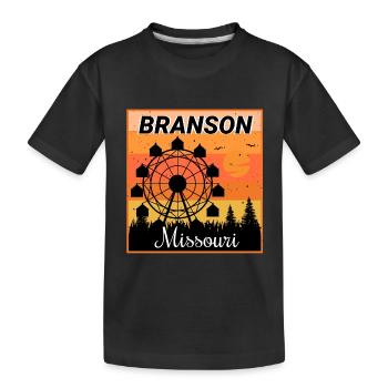 Branson Missouri Grande Roue Vacances Camping Randonnée - T-shirt bio Premium Enfant - noir - Devant