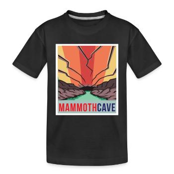 Mammoth Höhle Retro Nationalpark Souvenir Kentucky - Kinder Premium Bio T-Shirt - Schwarz - Vorne